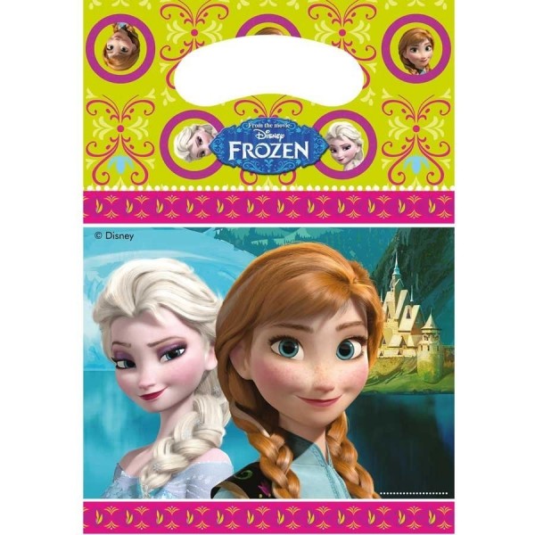 6 sachets de fête La Reine des Neiges