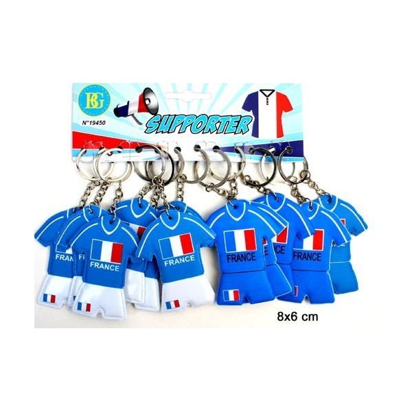 12 Porte-clés Maillots Equipe de France