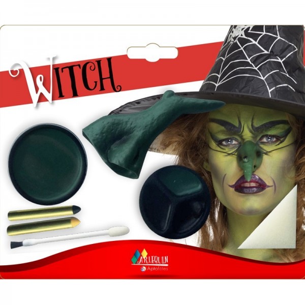 Set Sorcière Théâtrale - Maquillage Halloween Le Deguisement.com