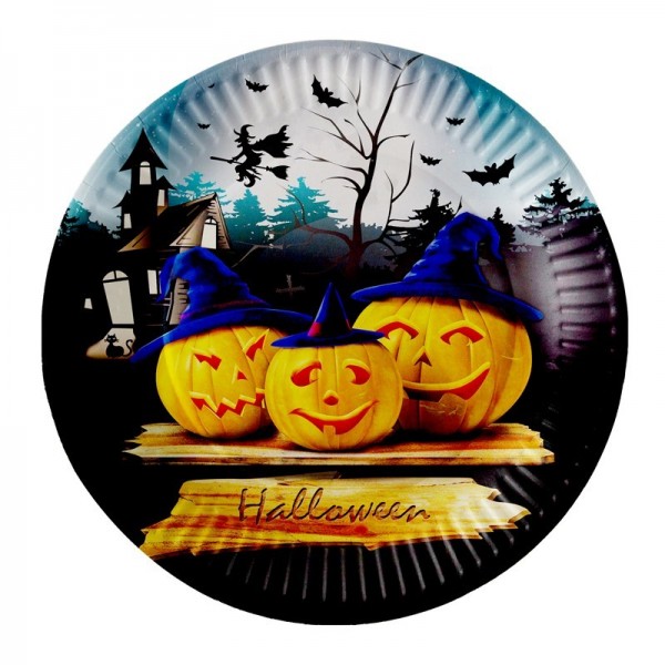 8 assiettes Halloween