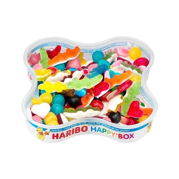 Boîte de 600 grs de bonbons Happy box