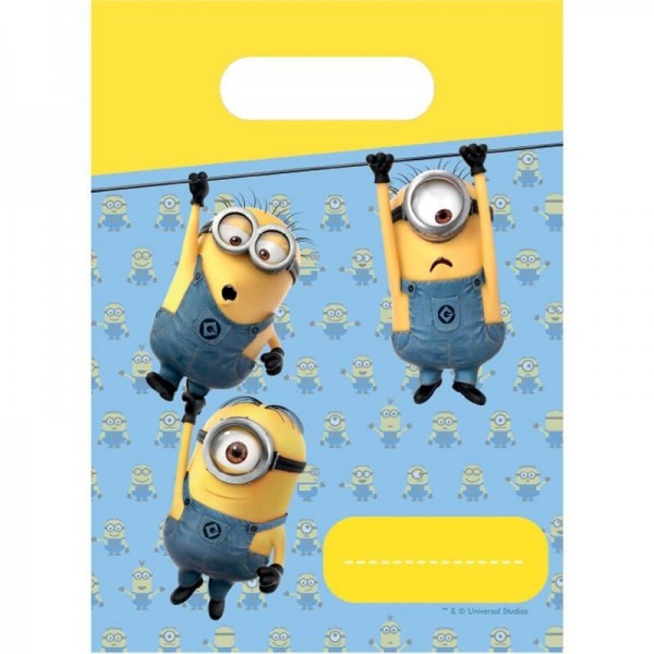 6 Sacs de fête Les Minions