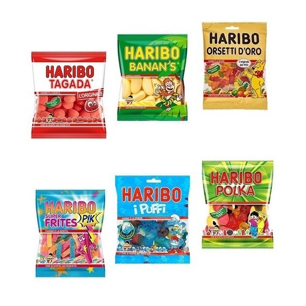 6 Mini Sachets Bonbons Haribo