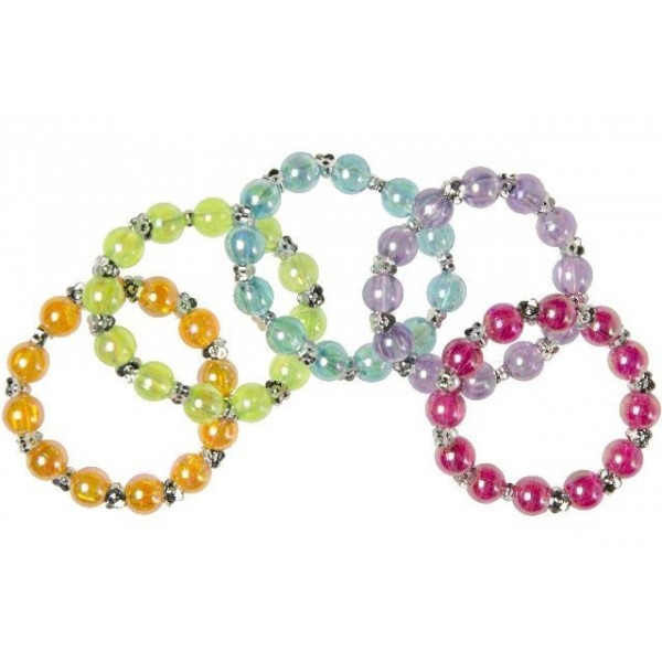 Bracelets avec perles de couleurs unies