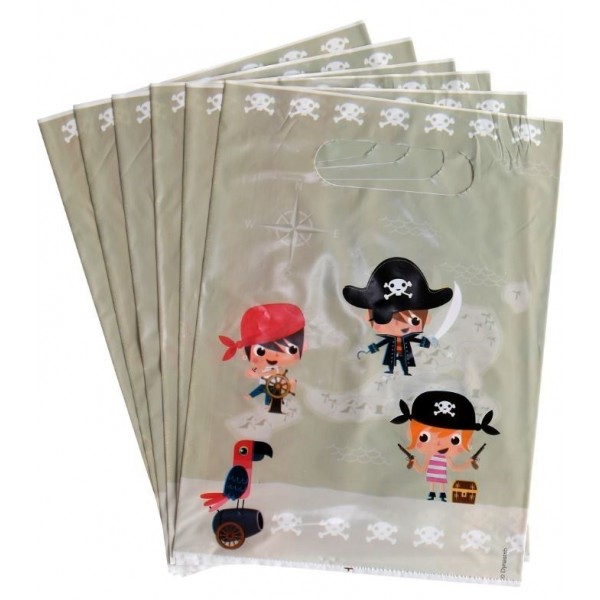 6 Pochettes Cadeaux Les Pirates