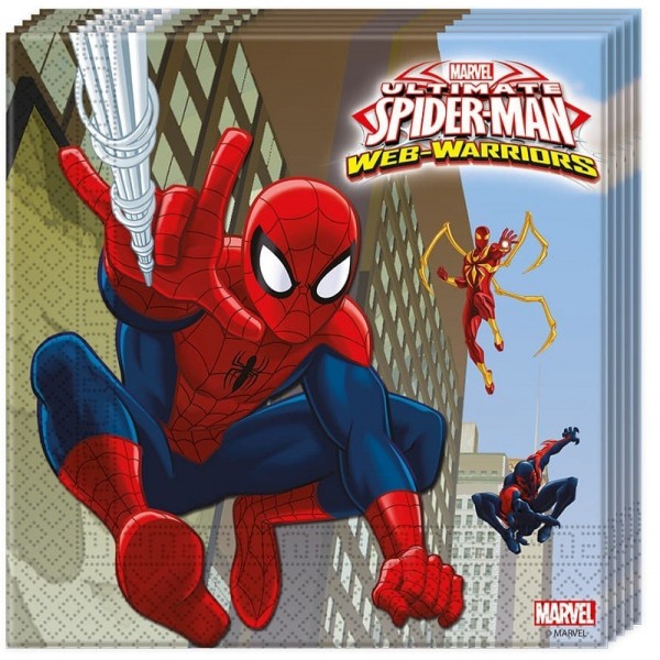 20 Serviettes Spiderman Ultimate