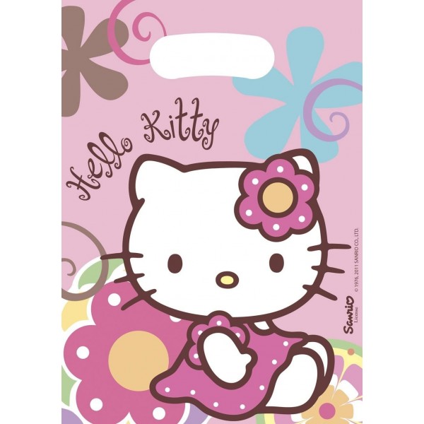 6 Pochette Cadeaux Hello Kitty