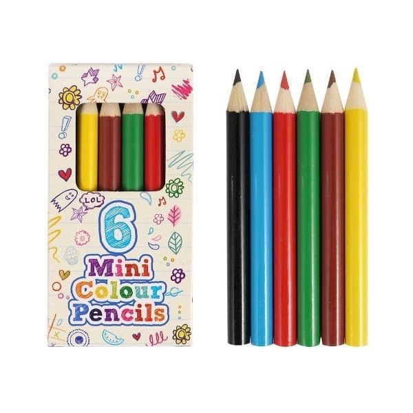6 Crayons de couleur coloriage