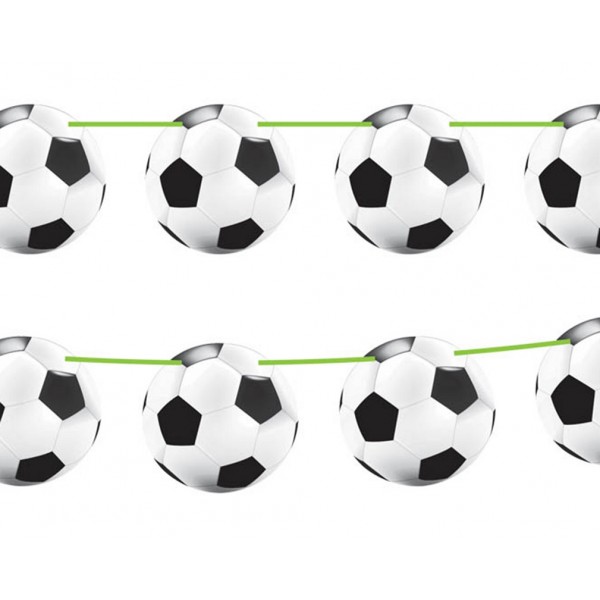 Guirlande avec ballons de foot pour Anniversaire Football