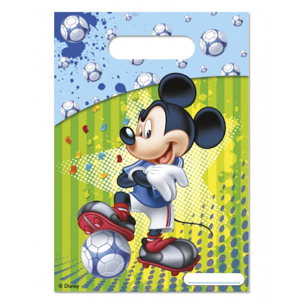 6 Sacs Cadeaux Mickey Football