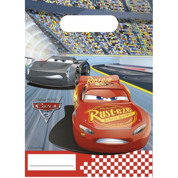 6 Pochettes Cadeaux Cars 3