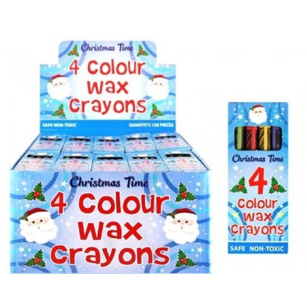 4 Crayons de cire Noël