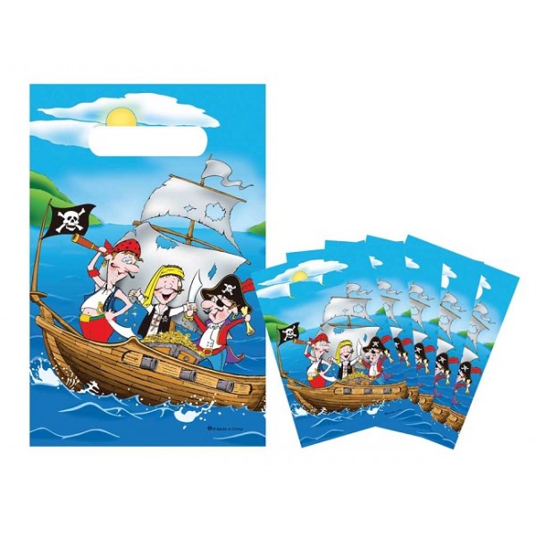 6 Pochettes Cadeaux Les Pirates